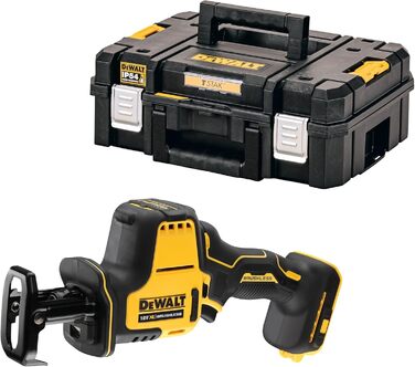 Компактна акумуляторна пила Dewalt DCS369NT (18 В, безщітковий двигун, електронне регулювання частоти обертання, заміна полотна бе