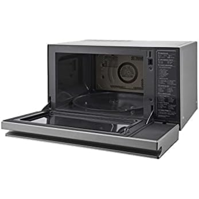 Гібридна конвекційна піч LG Electronics NeoChef MJ 3965 ACS / 4-в-1 пароварка, гриль, духовка, мікрохвильова піч, срібло
