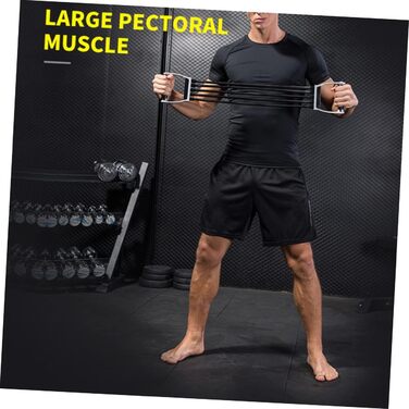 Фітнес-обладнання 1 x Пуллер Еспандери для вправ Еспандер для грудей Для чоловіків Гімнастичні стрічки Для чоловіків Еспандер для вправ на прес Фітнес-мотузка Настінний ролик Пластик з поліпропілену Чорна пружина