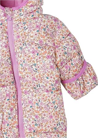 Зимовий дитячий водовідштовхувальний комбінезон Storeo Essentials Unisex, 18 місяців, колір слонової кістки, ніжний квітковий