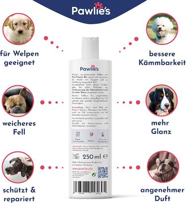 Кондиціонер Pawlie's для собак | М'яка шерсть і краща розчісування | Догляд за собаками, Кондиціонер для собак, Розплутувач, Сплутане хутро кішки, Кондиціонер для собак