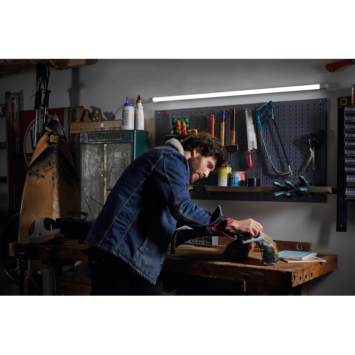 Мм, лінійна світлодіодна трубка, 15W, 1800lm, 6500K, денне біле світло, заміна світлодіодів для люмінесцентних ламп T8 з цоколем G13, довгий термін служби, низьке енергоспоживання, 8 шт., 8 36 EM 1200