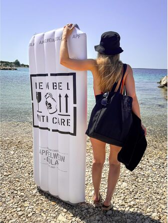 Надувний матрац для басейну - Дизайн банка з яблуком, вином та коли