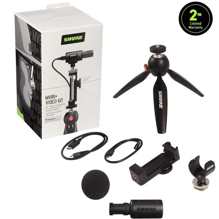 Відеокомплект Shure MV88 цифровий стереоконденсаторний мікрофон для Apple