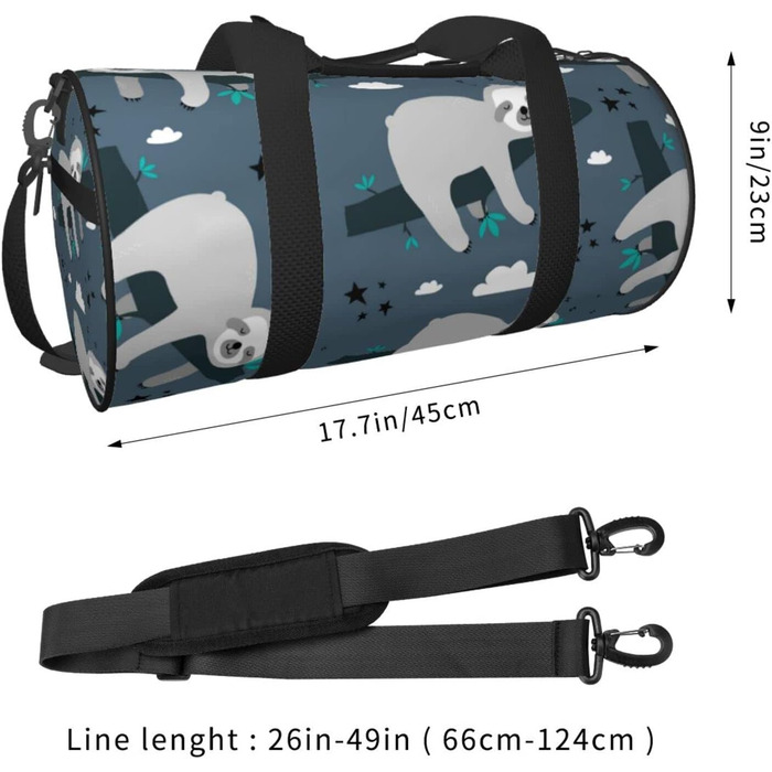 Синя спортивна сумка Лінивець, дорожня сумка, сумка для фітнесу, сумка на вихідні, сумка для подорожей, ручна поклажа