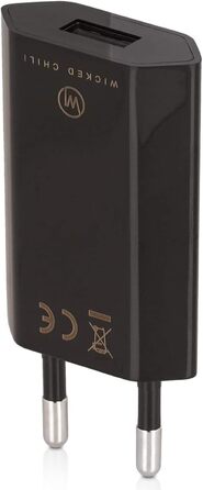 Блок живлення Wicked Chili - Ultra Slim - USB-адаптер підходить для електричної зубної щітки, звукової зубної щітки, іригатора ротової порожнини сумісний з Fairywill P11 Plus, 507, 508, 551, 515, 917, E11 (1A 5V)