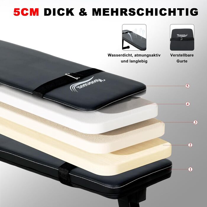 Плоска лава, складна лава для штанги, тренувальна лава, похила лава, лава для жиму лежачи, лава для сидячих пресів для домашнього використання, до 150 кг