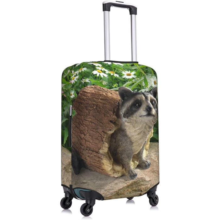 Чохол для валізи Єнот, еластичний захисний чохол від подряпин та пилу, чорний, розмір 90