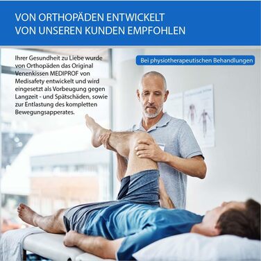 Ортопедична подушка для ніг MEDISAFETY MEDIPROF Оригінал від MediSafety (75x50x20 см) Зроблено в Німеччині Сертифіковано Oeko-Tex