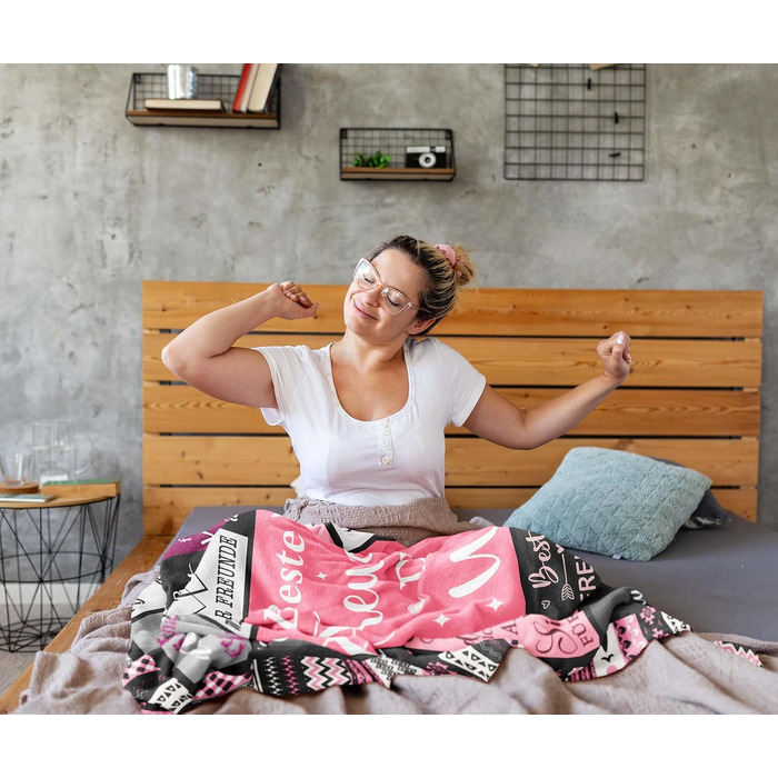 Подарунки для найкращих друзів, подарунок на день народження найкращому другу, подарунки для найкращої подруги/друга, ідеї подарунків для дівчини/дівчини, подарунок на день народження для жінок, ковдра 150x130 см, подарунок для найкращого друга/друга 150x