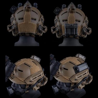 Тактичний шолом MK M.ETK F1UX у стилі комфортної внутрішньої підкладки для спорту на свіжому повітрі, полювання, стрільби, страйкболу, чорного кольору