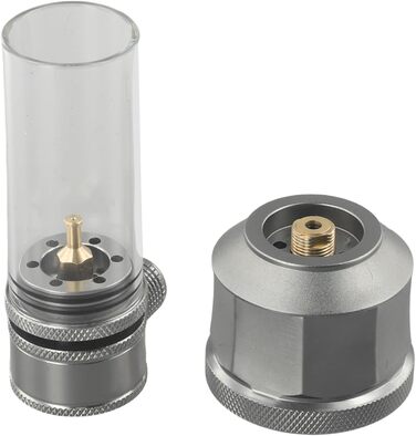 Портативний газовий ліхтар, кемпінгові свічки з порожнім паливним балоном для кемпінгу, походів, риболовлі (газовий ліхтар з баком), 23818L7KL4EX444VEB8R8