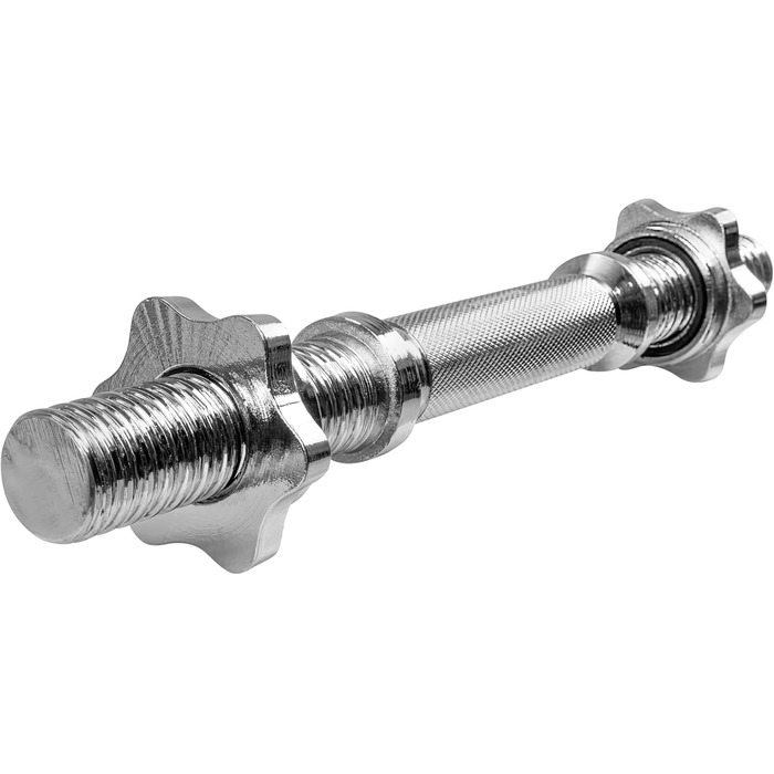 Гантельний гриф Miweba Sports KH100/101, 35 см, діаметр 30 мм, сталь, набір з 2 шт., з замками Spinlock