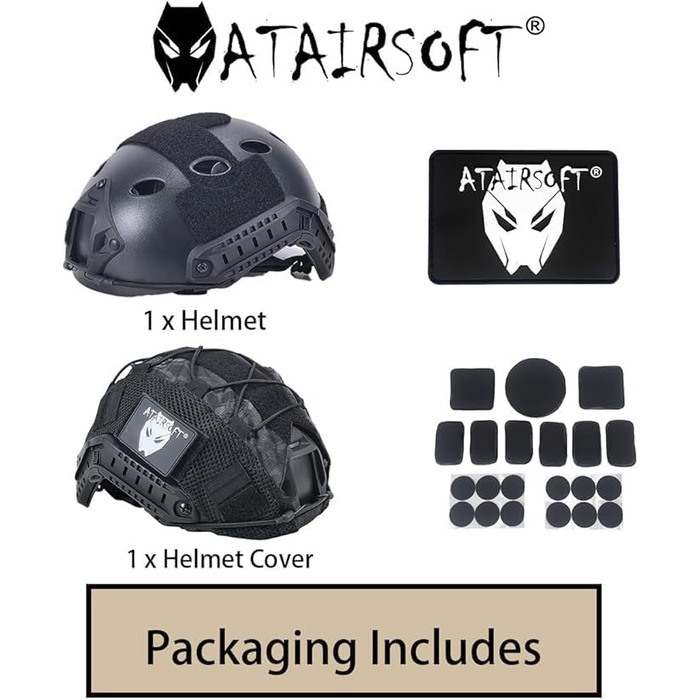Набір шоломів для страйкболу PJ Type Тактичний військовий шолом для пейнтболу Airsoft Fast з чохлом