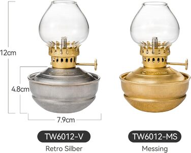 Вінтажна гасова лампа Thous Winds, міні-гасова лампа Luminara, маленькі настільні ліхтарі, ретро-декор, гасова лампа для аварійного освітлення, для приміщень, дому, саду, кемпінгу - латунь