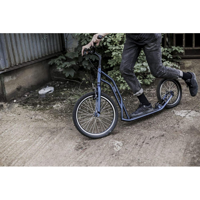 Самокат Yedoo S2016 - до 150 кг, самокат з пневматичними шинами 20/16 - для дорослих, самокат з регульованим кермом, самокат для с