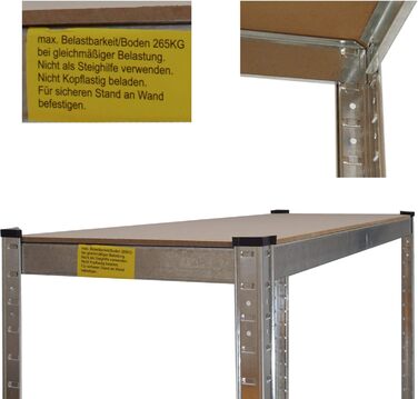 Стійка для шин TRUTZHOLM на 8 шин, 795 кг, 180x120x40 см, гумовий захист/захист країв, регульована висота, підставка для шин, безболтовий стелаж, стелаж для зберігання, регульована висота, гаражні полиці, полиці для майстерні, надміцні полиці