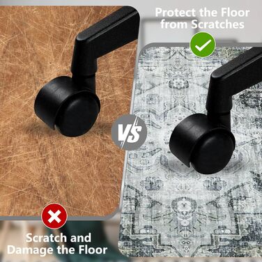 Захисний килимок для підлоги 120x150 см, килимок для стільців для дерев&39яних підлог, килимок для стільців у стилі бохо для твердих підлог, нековзний килимок для офісних стільців (сірий) 120x150 см сірий