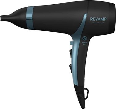 Фен REVAMP 4000 Progloss Advanced Protect & Care Потужний легкий фен 2100 Вт для швидкого сушіння, 4 температурні та 2 швидкісні режими, режим холодного повітря, з доглядовими оліями для всіх типів волосся