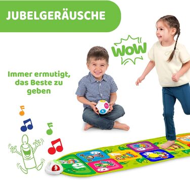 Електронний килимок для стрибків Chicco Jump & Fit, Інтерактивна гра зі світлом і звуком, Музичний килимок для дому, 2 режими гри,
