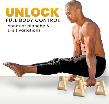 Великі ручки для віджимань 2 нековзні та захисні для суглобів дерев&39яні ручки ідеальне обладнання для паралельних занять та калістеніки для тренувань з власною вагою в приміщенні та на вулиці ідеально підходить для віджимань та стійки на руках