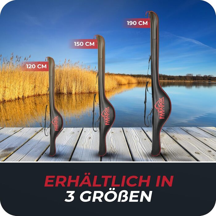 Сумка для рибальської вудки Paradox Fishing Eva 120 см/150 см/190 см - Матеріал 100 водонепроникний - Сумка для риболовлі Сумка для вудки Сумка для вудки Сумка для вудки