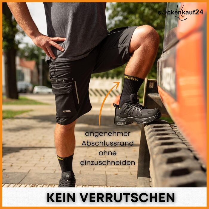 Чоловічі робочі шкарпетки (10 або 20 пар) РОБОЧІ шкарпетки бавовняні розмір 43-46 10 пар Чорні