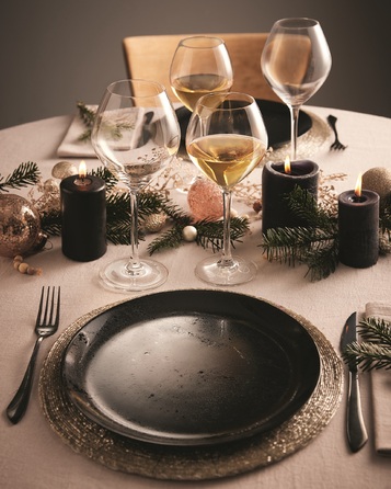 Тарілка обідня Luminarc Diana Black, 25 см (6788142)