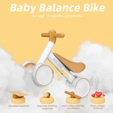 Дитячий велосипед-балансир KORIMEFA від 1 року, іграшка-балансир для дітей 10-24 місяців, перший велосипед-балансир Ультралегкий д