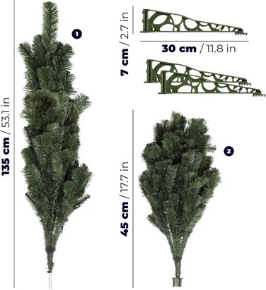 Штучна ялинка з підставкою 180 см KADAX