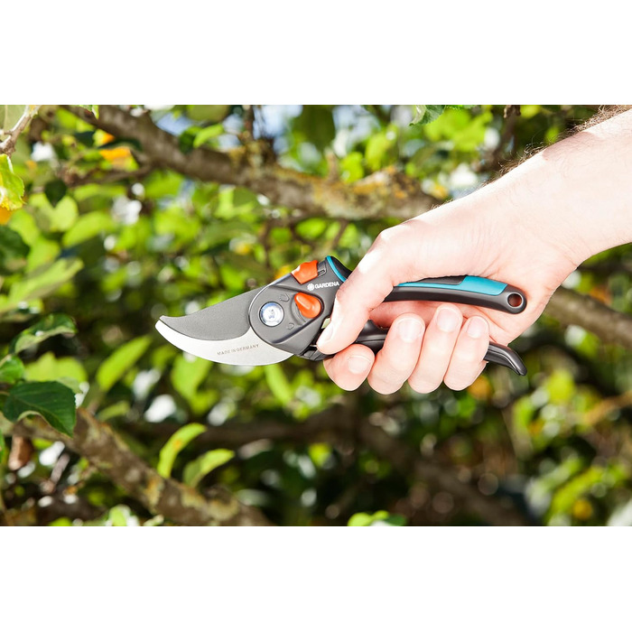Садові ножиці Gardena B/S XL Ножиці для дерев, безпечні для рослин, з обхідним лезом для гілок та сучків, максимальний діаметр різання 24 мм, безступінчасте відкриття ручки (8905-20) Одинарні