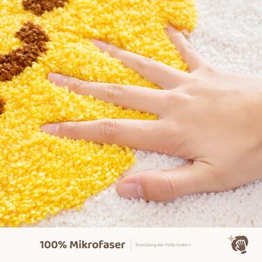 Милий килимок для ванної/килимок для ванної кімнати, нековзний, м&39який килимок для ванної душу, милий плюшевий мікрофібра, суперпоглинаючий плюшевий килимок 45x65 см (у формі яйця)