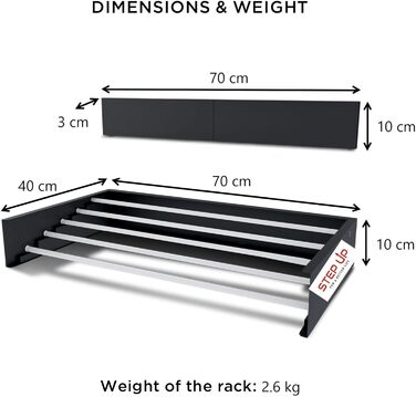 Вішалка для одягу Step Up - Настінна - Розсувна - Складана вішалка для одягу для використання в приміщенні або на вулиці - Компактний дизайн, вантажопідйомність 25 кг, кабель 6 м (70 см - сірий)