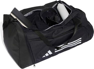 Сумка Adidas Unisex Essentials 3-Stripes Duffel Bag LL чорна/біла
