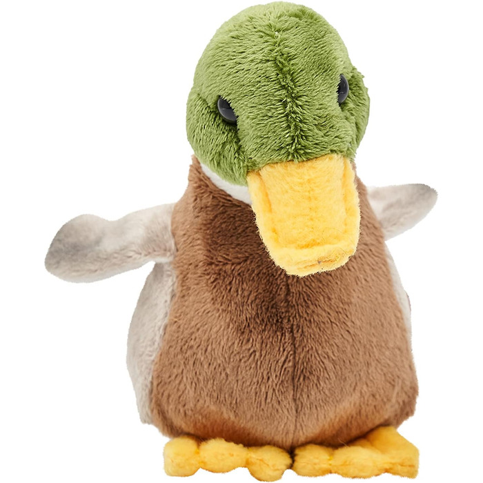 Качка-пищалка Uni-Toys, 16 см - м'яка іграшка-пташка, плюшевий друг