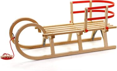 Санки Holzfee Colint Baran 110 RL дерев'яні зі спинкою, 110 см