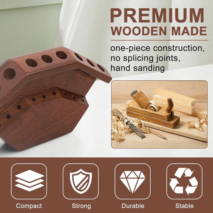 Дерев&39яний тримач для дротиків 2-в-1 та настінне кріплення Високоякісний тримач для дротиків Презентаційна стійка для дротиків Преміальний аксесуар для дротиків, колір горіхового дерева