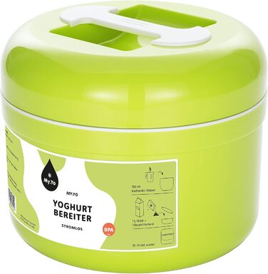 Йогуртниця без електрики Колір Лайм В т.ч. 2 пакетики біоферментів
