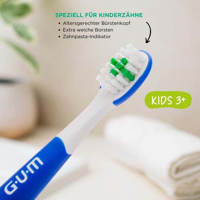 Щітки GUM Playbrush KIDS 3 Original, упаковка з 2 шт. , EXTRA SOFT, Blue Blue