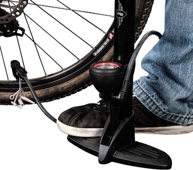 Велосипедний насос Zndapp, підходить для всіх клапанів, велосипедний насос, автомобільний клапан, клапан Presta, французький клапан, підлоговий насос, клапан Schrader, AV, DV, FV, кульовий насос