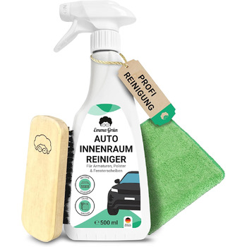 Набір засобів для чищення салону автомобіля 500 мл щітка та тканина з мікрофібри - Засіб для чищення салону автомобіля Cockpit Car