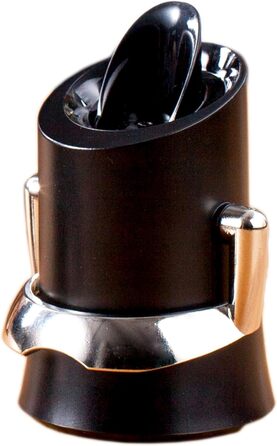 Пробка для шампанського з наливником і захистом від краплі, чорна, 18804606