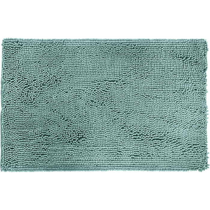 Килимок для ванної кімнати, з високим ворсом, нековзний, з мікрофібри, для ванної кімнати, 53 х 86 см, колір морської піни, зелени