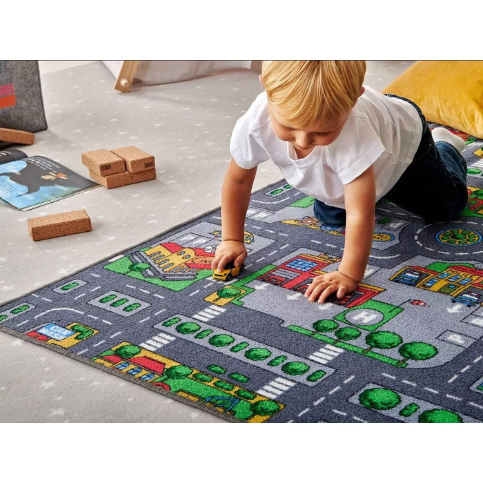 Килимок для вуличних ігор HEVO City Mix дитячий килимок 200x200 см з нековзною підкладкою 200x200 см City Mix