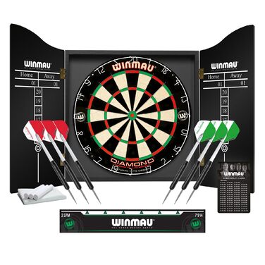 Серія мішень для дартсу WINMAU Diamond Plus мішень для дартсу Diamond Plus, набори для обрамлення та шаф з дартсами та аксесуарами 5003
