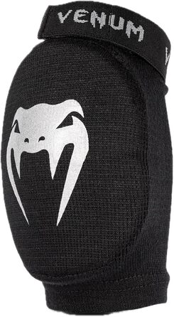 Чоловічі контактні налокітники Venum, захисні налокітники, розмір L, чорні/сріблясті