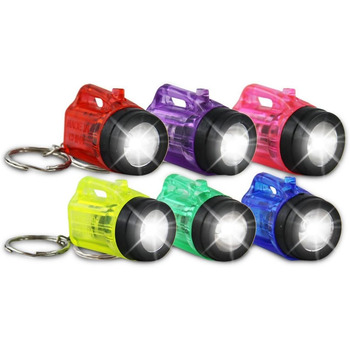 Прозорий, 12 шт., Keyring Lightlight Lamp Plastic 4