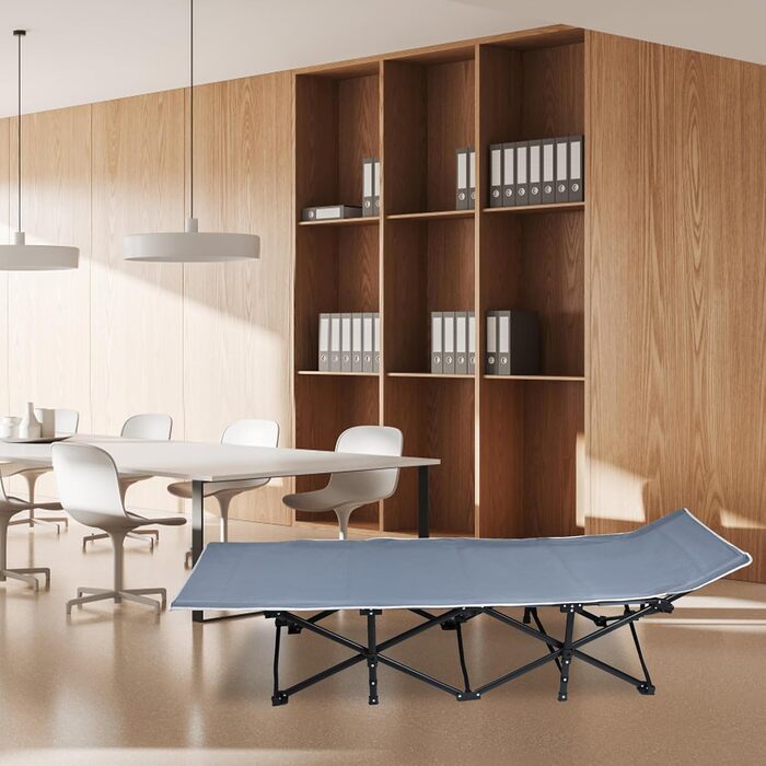 Розкладне похідне ліжко з сумкою для зберігання, транспортна сумка, до 250 кг, 190x62x38 см, кемпінговий шезлонг для дорослих, сад, кемпінг, подорожі, на природі, в приміщенні