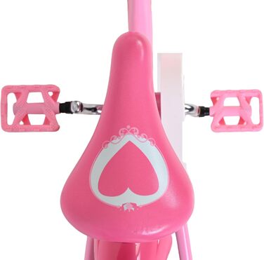 Дитячий велосипед Volare Disney Princess 12 дюймів рожевий з додатковими колесами та кошиком