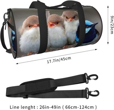 Велика дорожня сумка Квітка Мигдалю Легка та міцна Ідеальний подарунок для походів, відпусток, ділових поїздок та іншого, Vier Vgel, Універсальний розмір